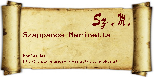 Szappanos Marinetta névjegykártya